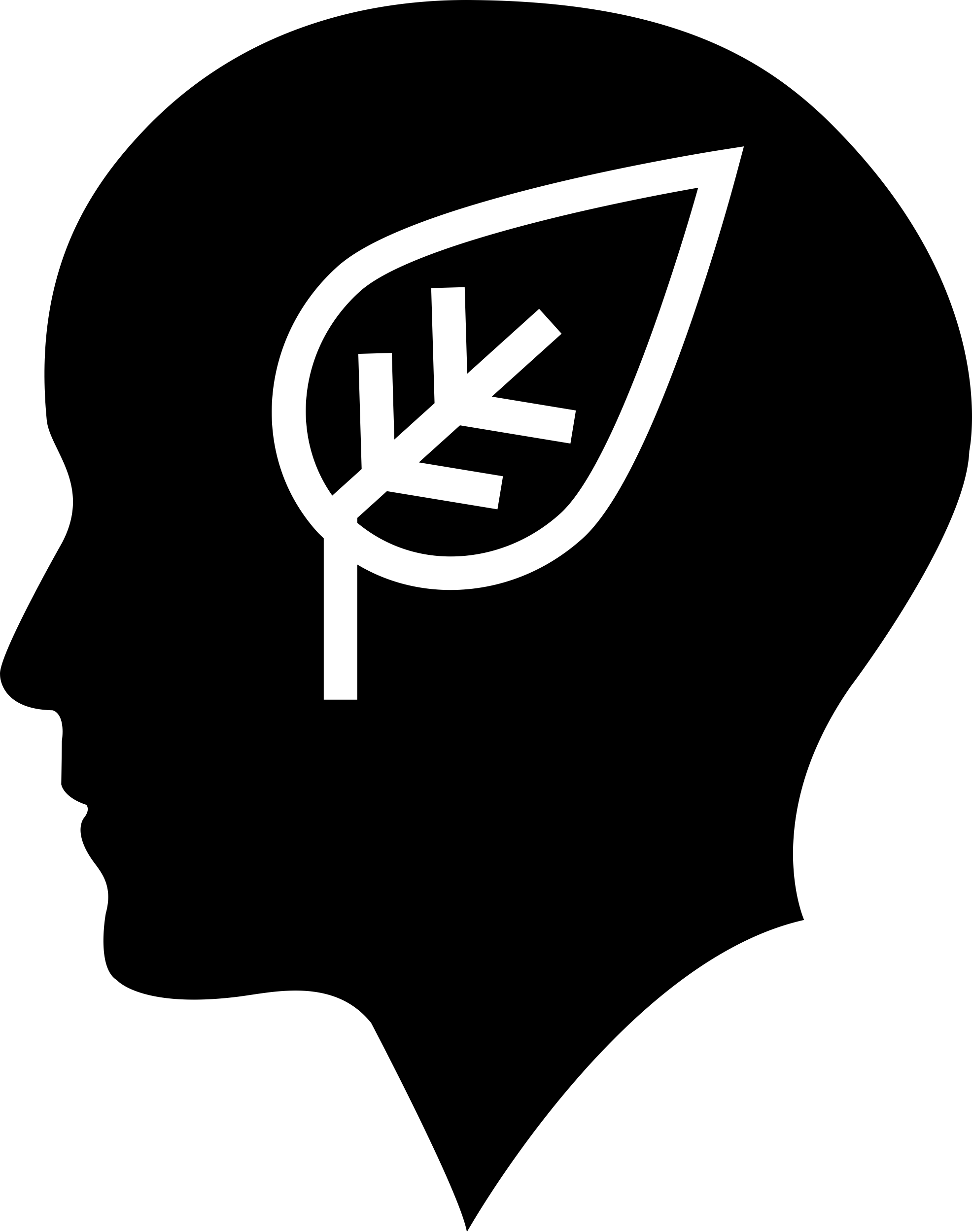Bald Head With Leaf Engraving Svg Design Free Vectors